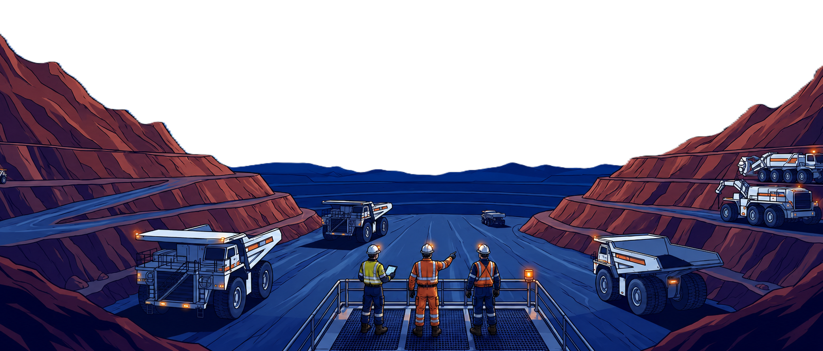 SBIPL mining operations at night