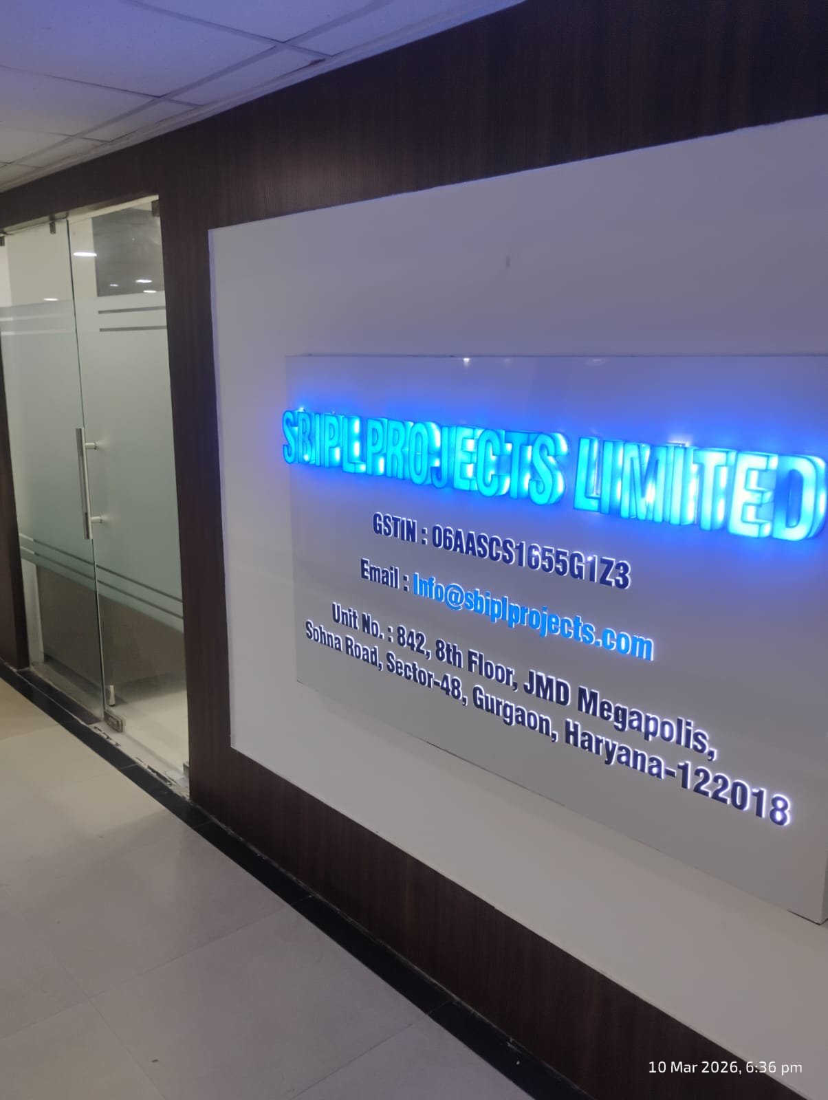 SBIPL Projects — Gurugram Office