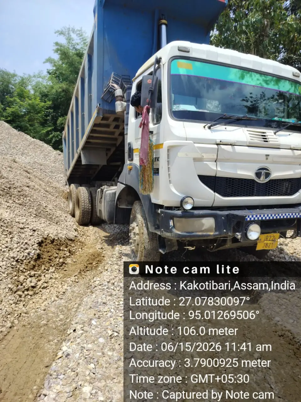 Site tipper truck, Assam